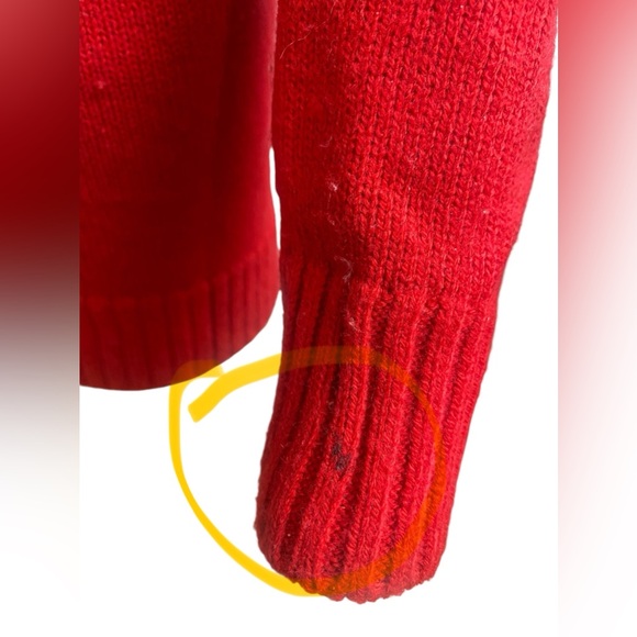 Forever 21 Red Cowlneck Long Sleeve Women’s Sweater Slim Fit Size Small - Picture 3 of 10